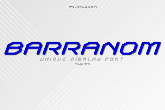 Barranom: A Modern Display Font for Creative Designers