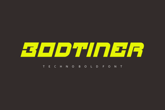 Bodtiner: A Modern Display Font for Bold Creative Projects