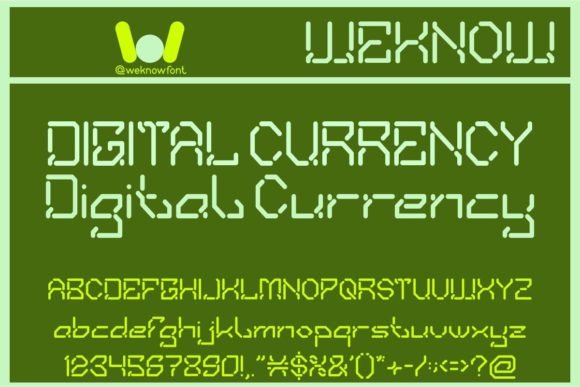 Digital Currency: The Typeface for Futuristic Design
