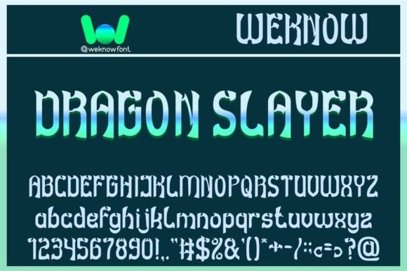 Dragon Slayer: A Modern Gothic Font for Bold Branding