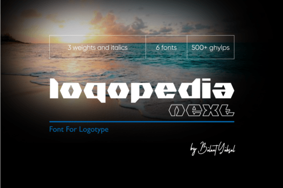 Logopedia Next: A Geometric Display Font for Bold Design