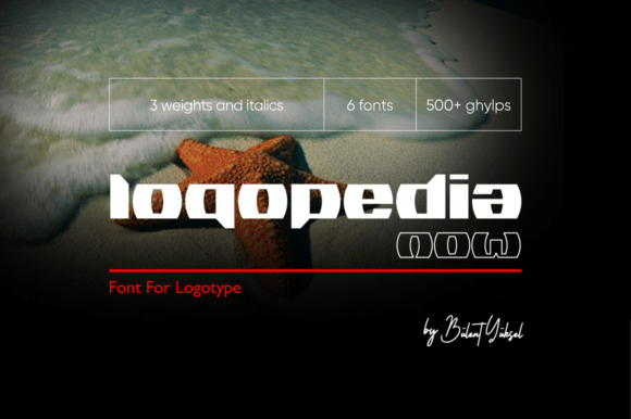 Logopedia Now: Geometric Font for Modern Design