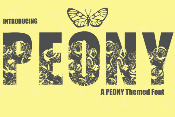 Peony: A Bold Typeface for Modern Design
