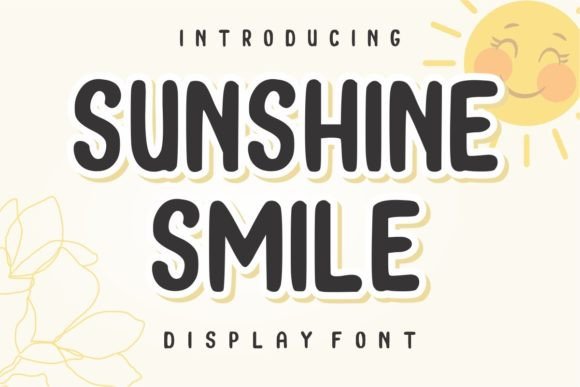 Sunshine Smile: A Vibrant Font for Creative Design