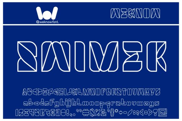 Swimer: A Geometric Display Font for Bold Design